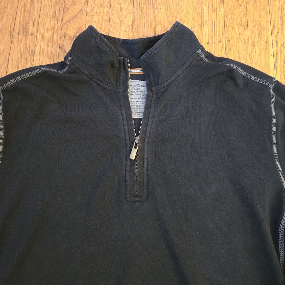 🆕️3/$50❤️Tommy Bahama Quarter-Zip Sweater - Picture 2 of 5